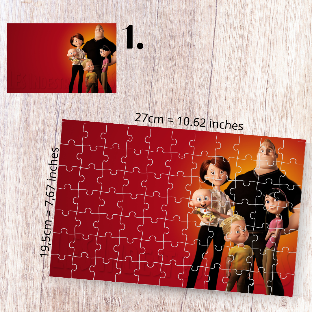 Puzzle 88 Pieces - The Incredibles Inspired