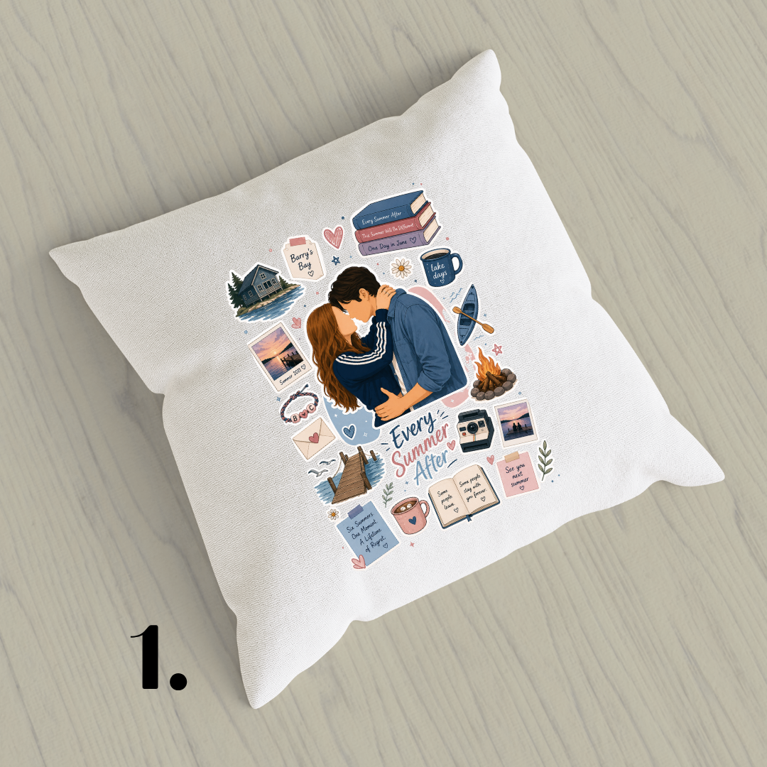 Poszewka dekoracyjna Każdy kolejny rok – bookish romance i BookTok aesthetic