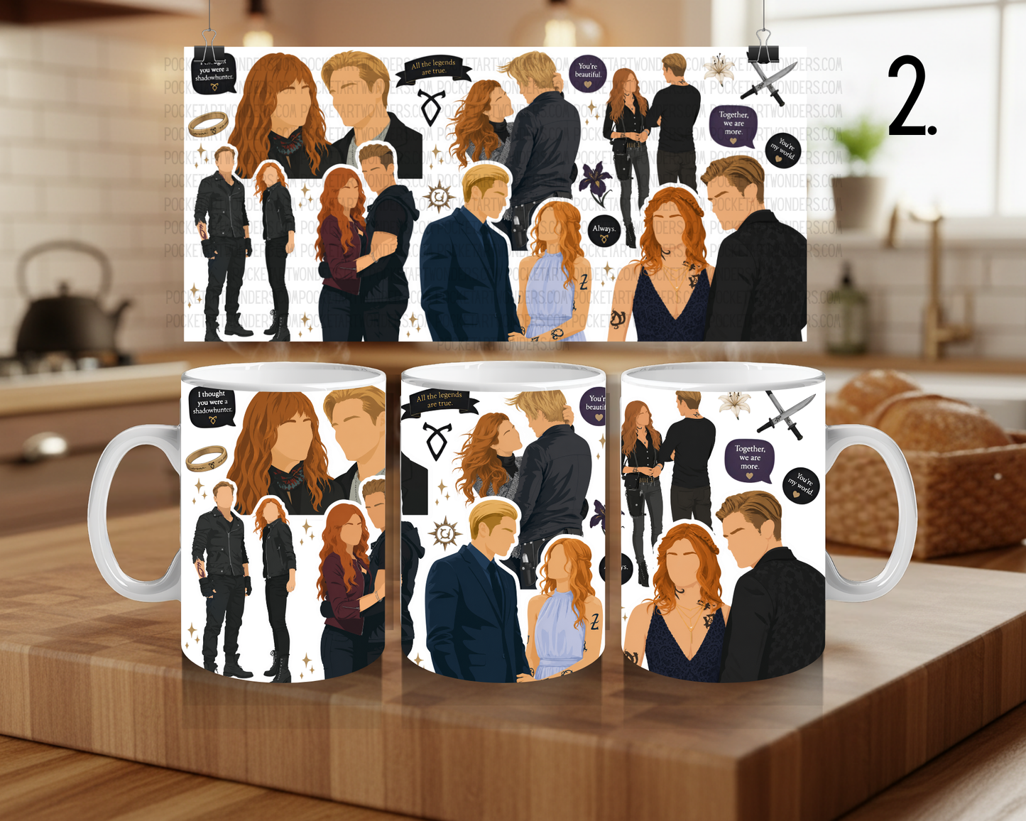Ceramic Mug 330 ml - Shadowhunters Inspired
