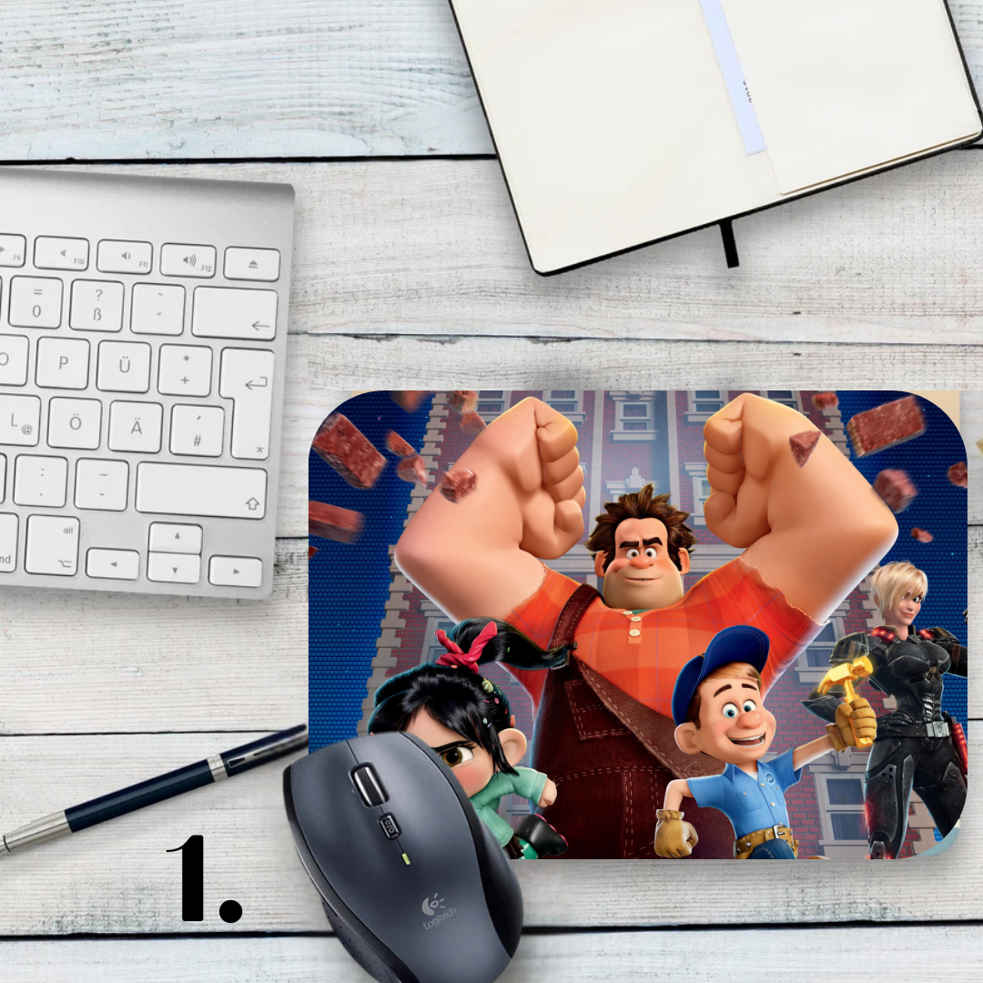 Mousepad Wreck-It Ralph – Disney animation, Ralph and Vanellope