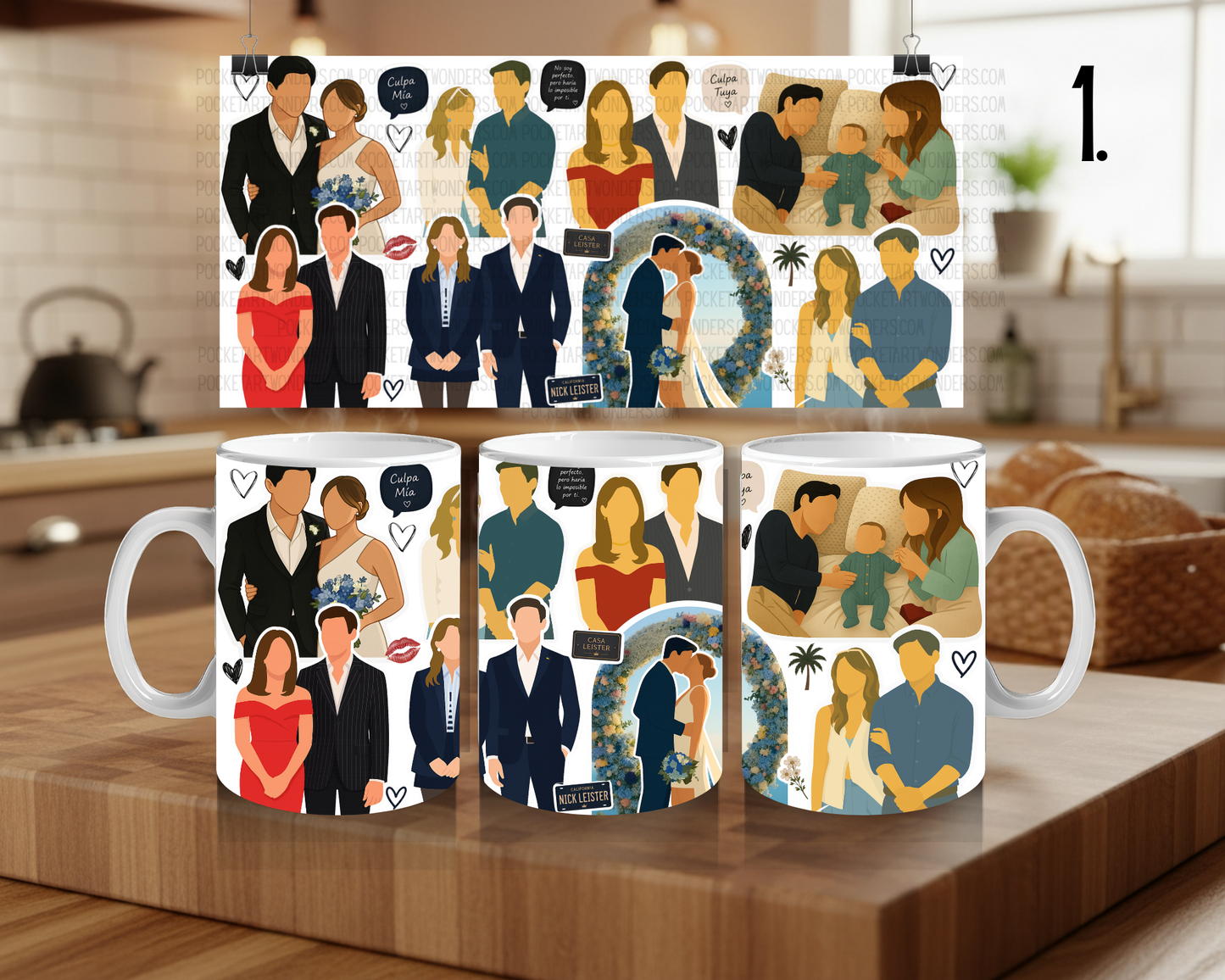 Ceramic Mug 330 ml - Culpa Mía Inspired