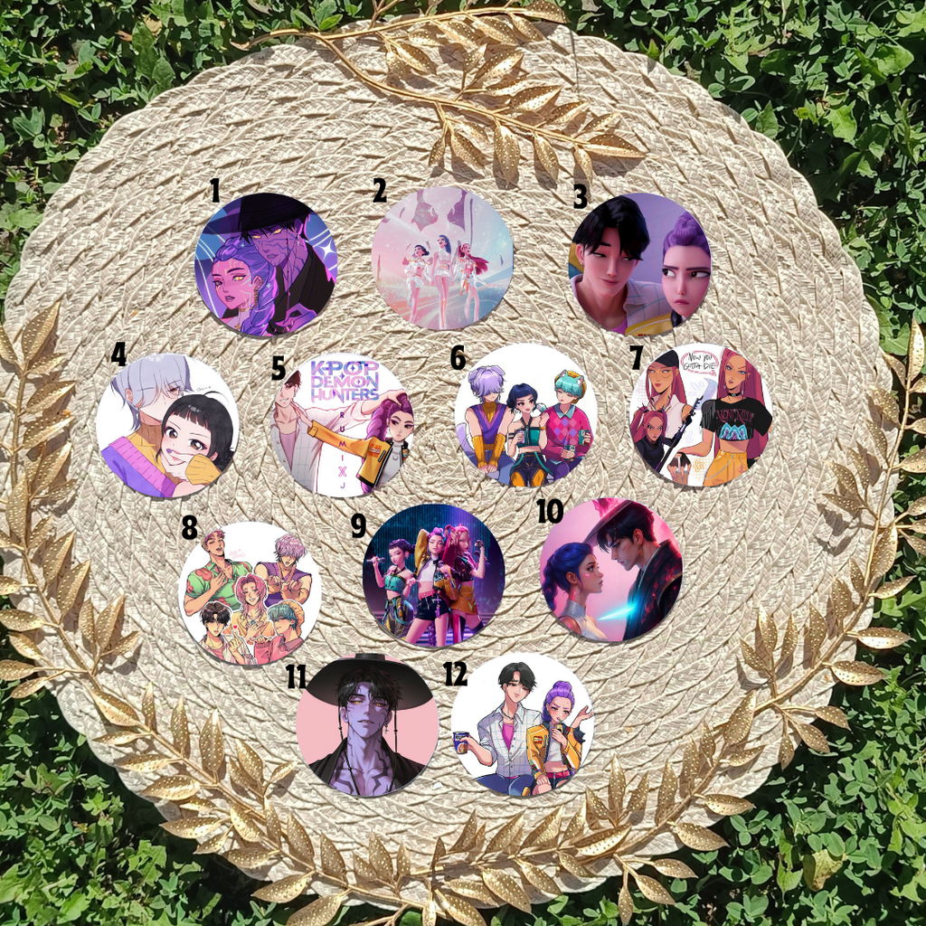 K-Pop The Money Hunters | Inspired Pins, Magnets & Keychains | Aesthetic K-Pop Gift for Fans