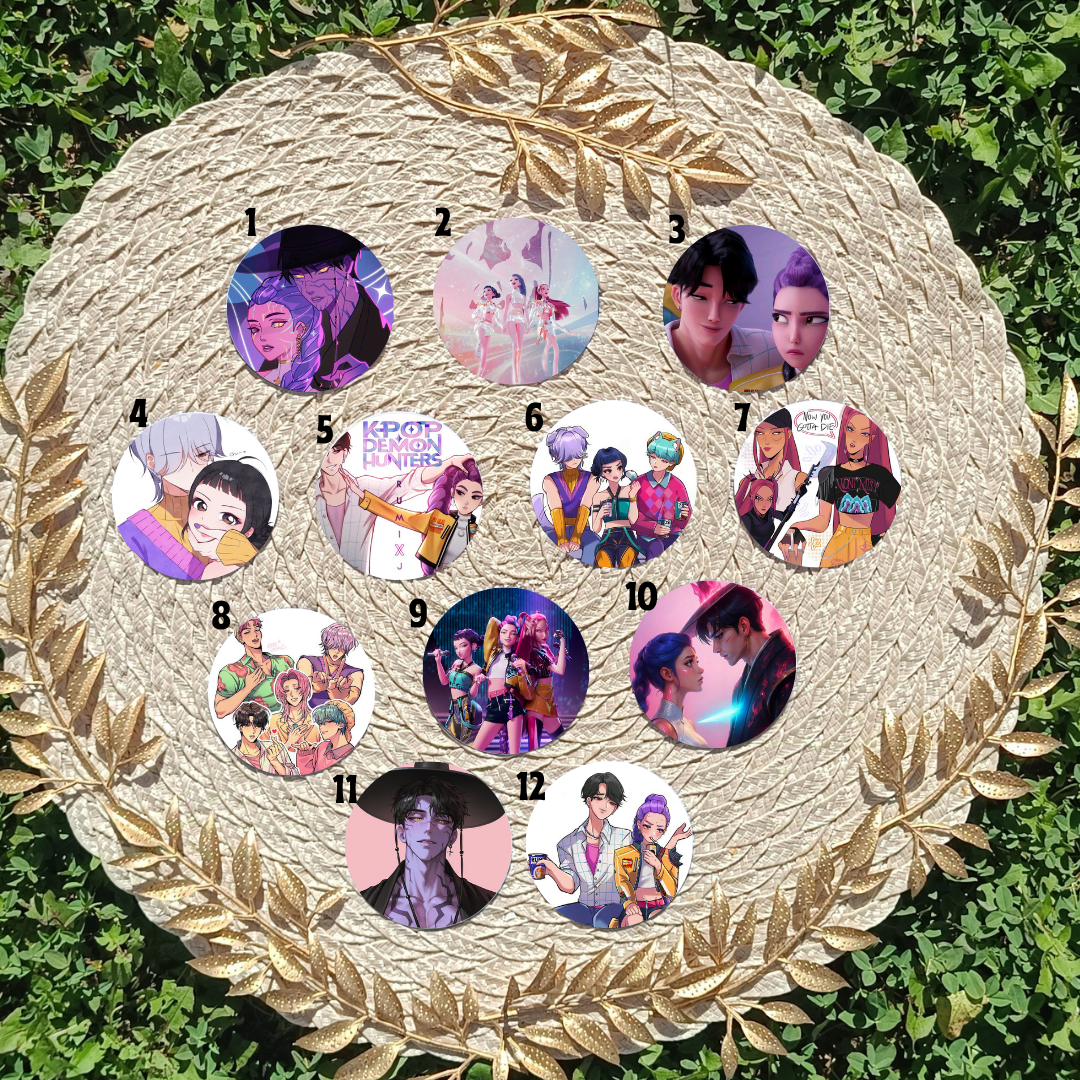 K-Pop The Money Hunters | Inspired Pins, Magnets & Keychains | Aesthetic K-Pop Gift for Fans