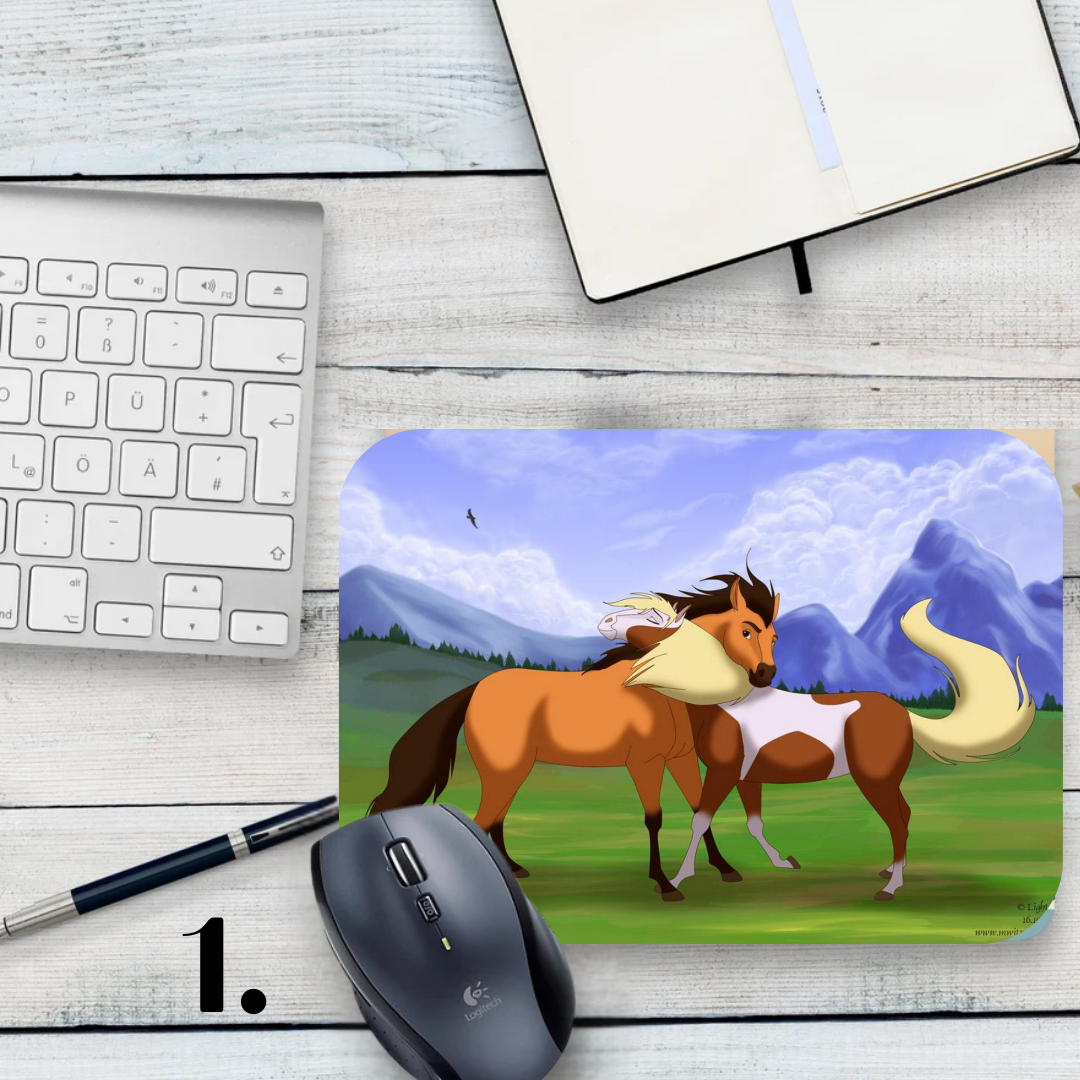Mustang: Spirit of the Cimarron mouse pad - animation