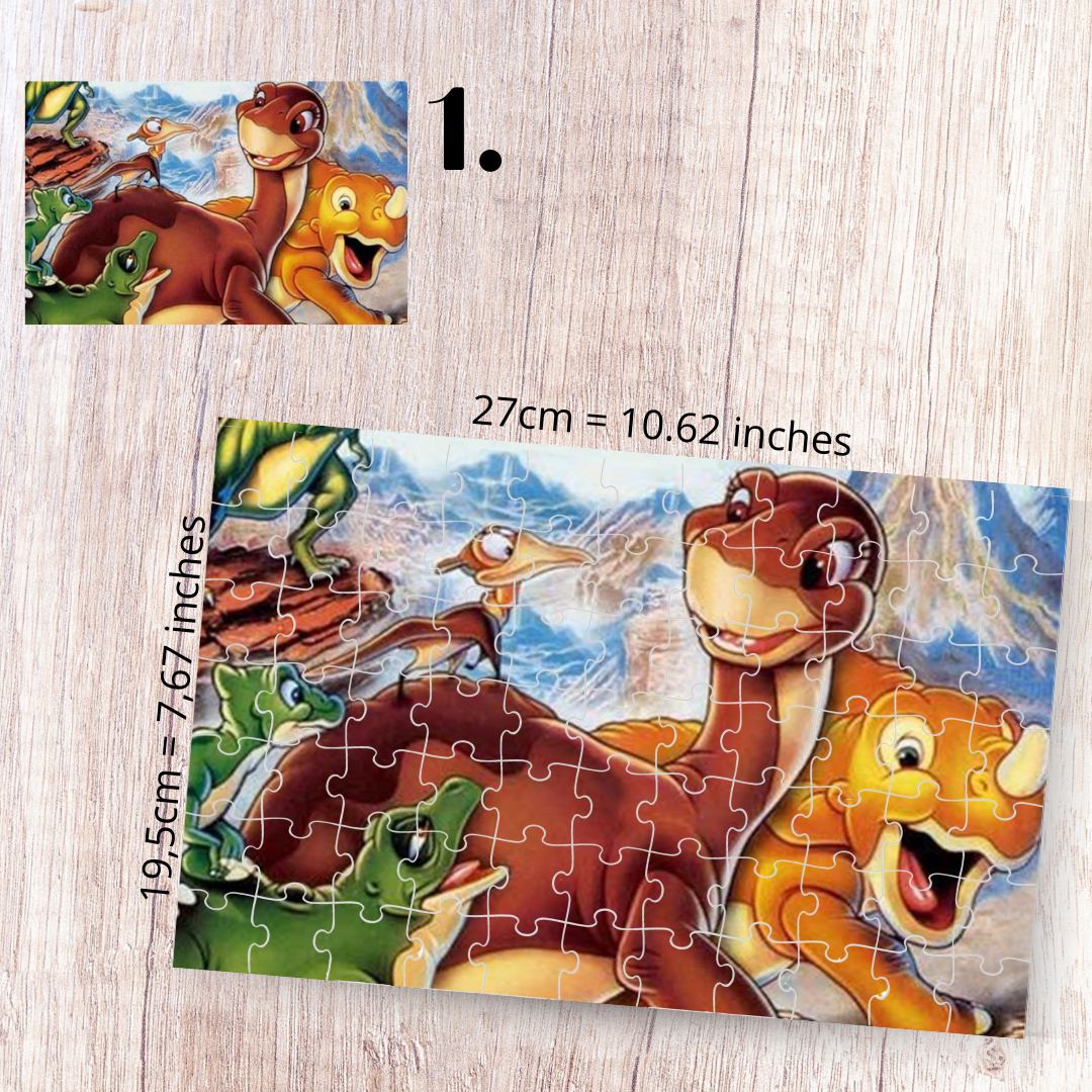 Puzzle 88 Pieces - The Land Before Time Inspired