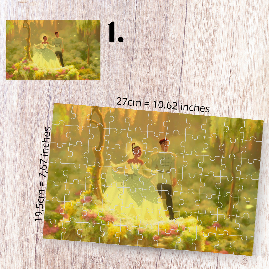 Puzzle 88 pièces – Księżniczka i żaba / The Princess and the Frog