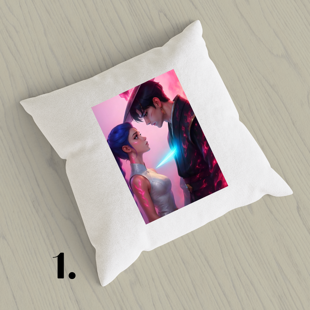 K-Pop Demon Hunters, Suho, Hana, Jiyoon, Netflix 2025 | Inspired Pillow Cover | 15x15in Sublimation Microfiber Cushion Case
