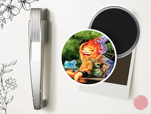 Fridge Magnet Elemental – inspired by the Pixar movie, cute magnet, Ember, Wade