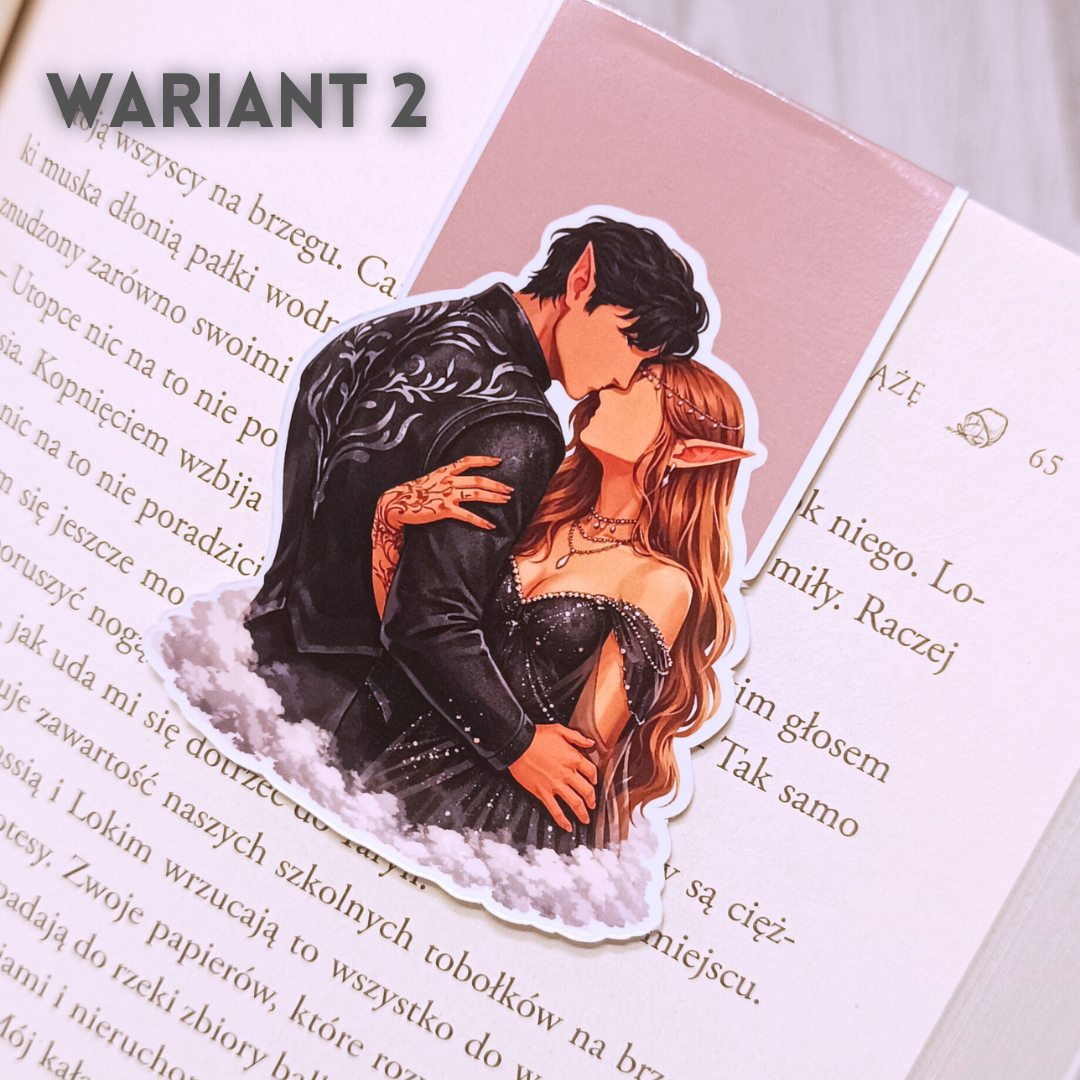 Magnetyczne zakładki do książki – fae, skrzydła, nocny klimat, romantasy aesthetic inspirowany ACOTAR