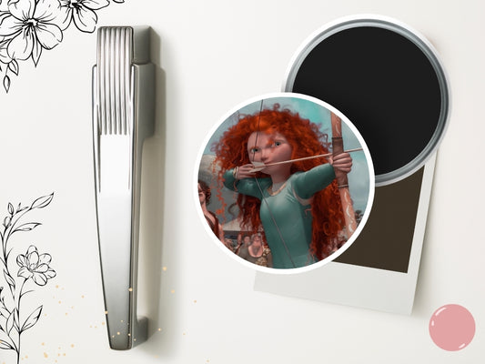 Merida Brave Fridge Magnet – inspired by Disney movie, aesthetic fantasy magnet, Merida