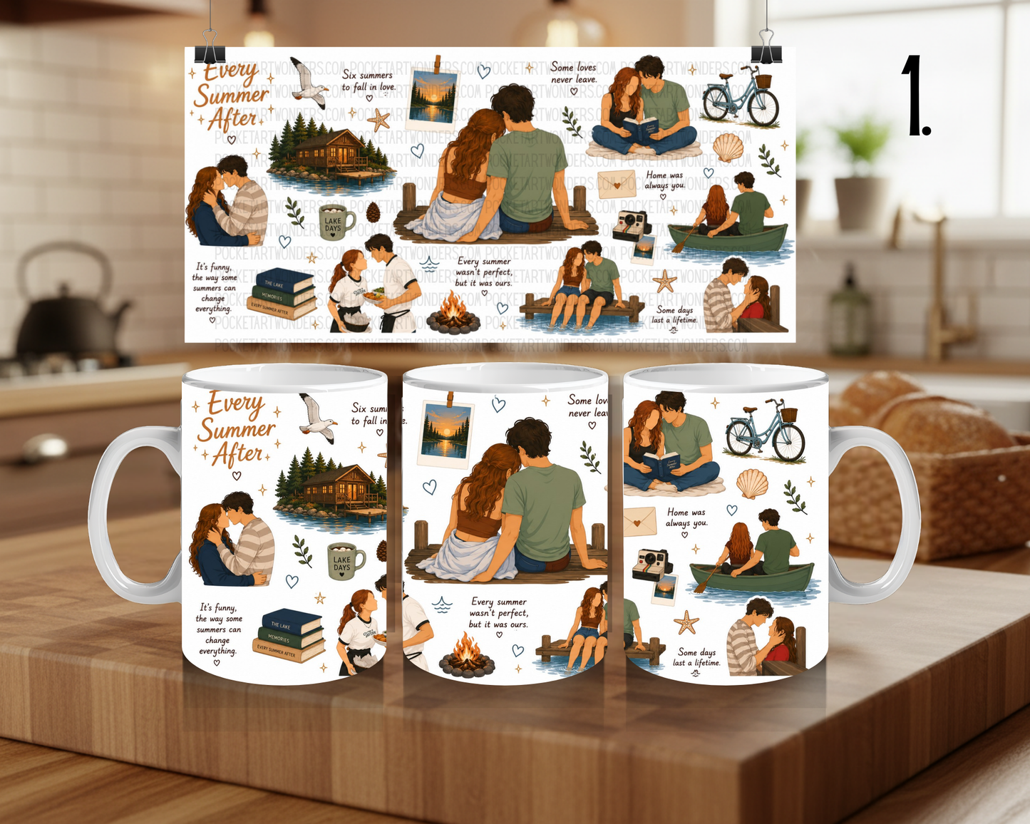 Każdy kolejny rok – bookish romance i BookTok aesthetic | Kubek 330 ml