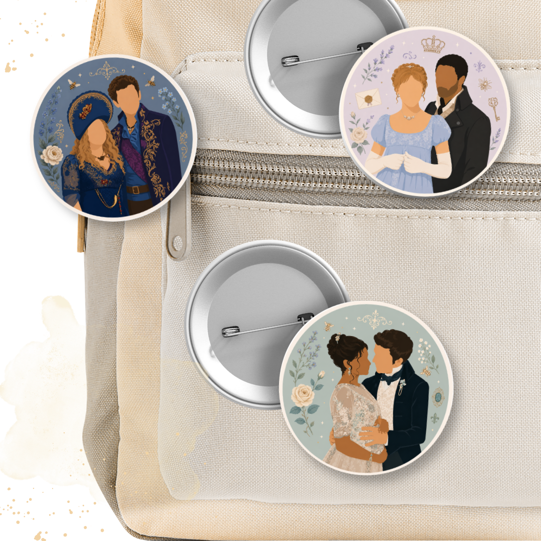 Pin Button 58 mm - Bridgerton