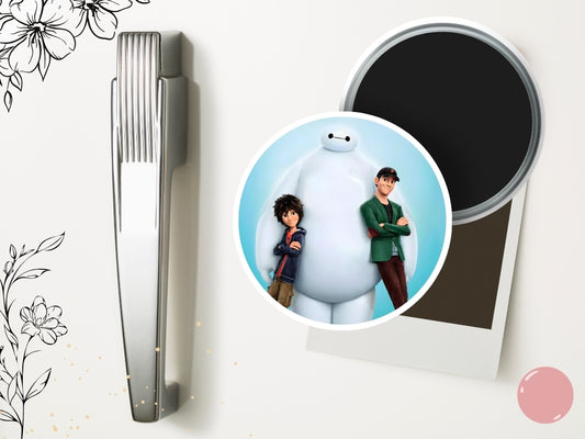 Big Hero 6 Fridge Magnet - Disney Movie Inspired, Aesthetic Magnet, Baymax, Hiro Hamada