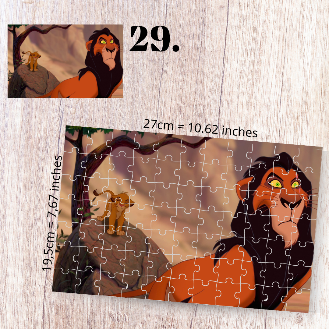 The Lion King puzzle - Simba, Nala, Timon and Pumbaa