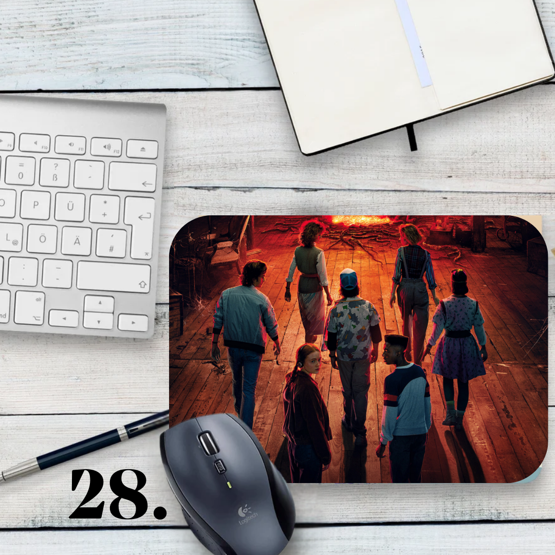 Podkładka pod mysz Stranger Things / Stranger Things – serial Netflix, Hawkins, Eleven