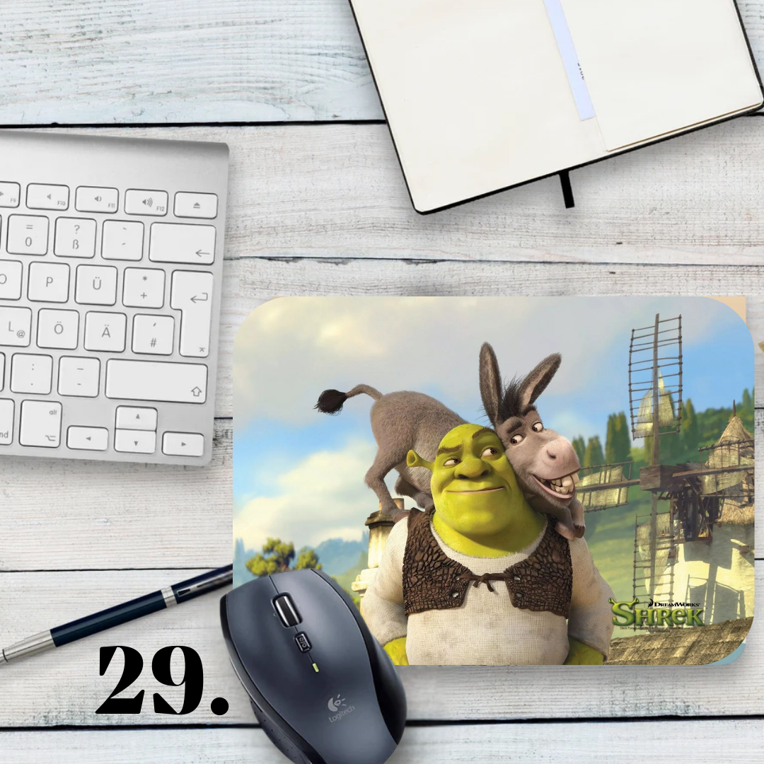 Mouse pad Shrek / Shrek – Shrek, Fiona and Donkey
