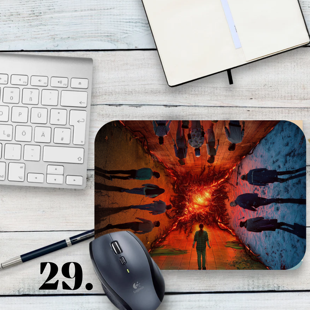 Podkładka pod mysz Stranger Things / Stranger Things – serial Netflix, Hawkins, Eleven