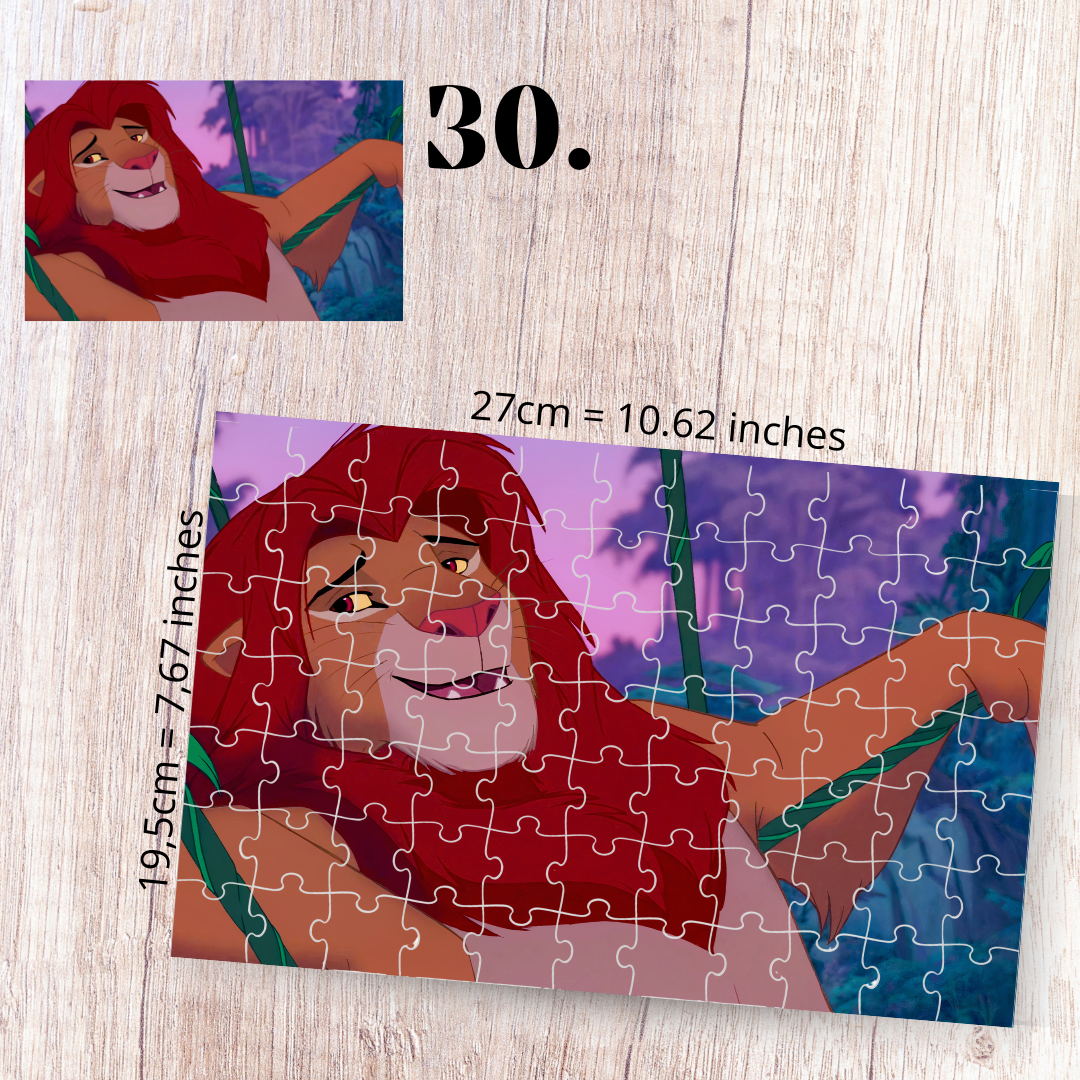 The Lion King puzzle - Simba, Nala, Timon and Pumbaa
