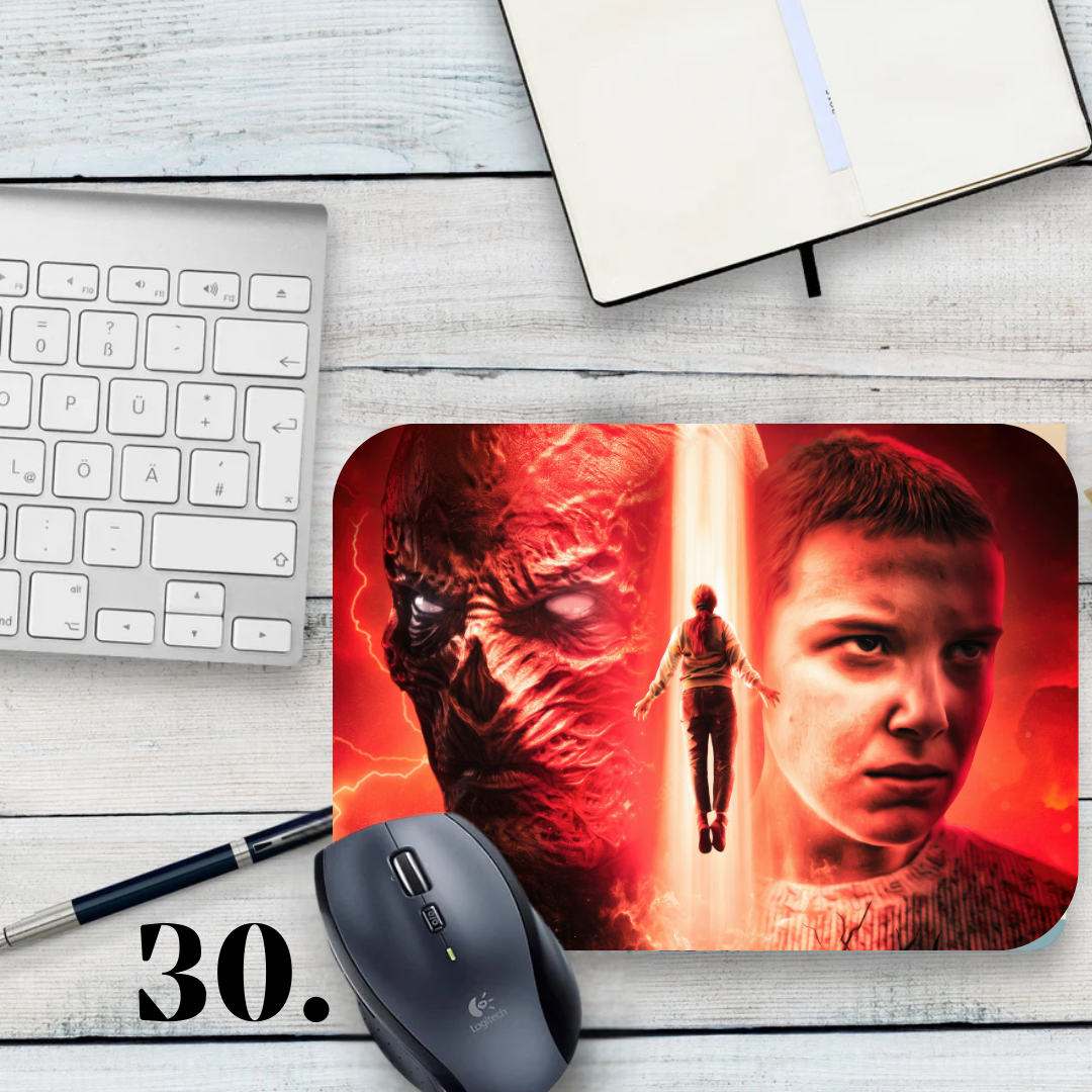 Podkładka pod mysz Stranger Things / Stranger Things – serial Netflix, Hawkins, Eleven