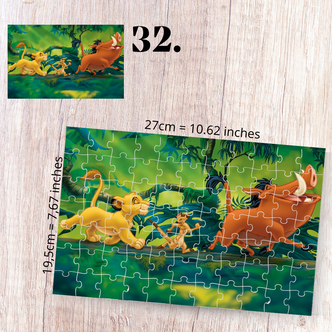 The Lion King puzzle - Simba, Nala, Timon and Pumbaa