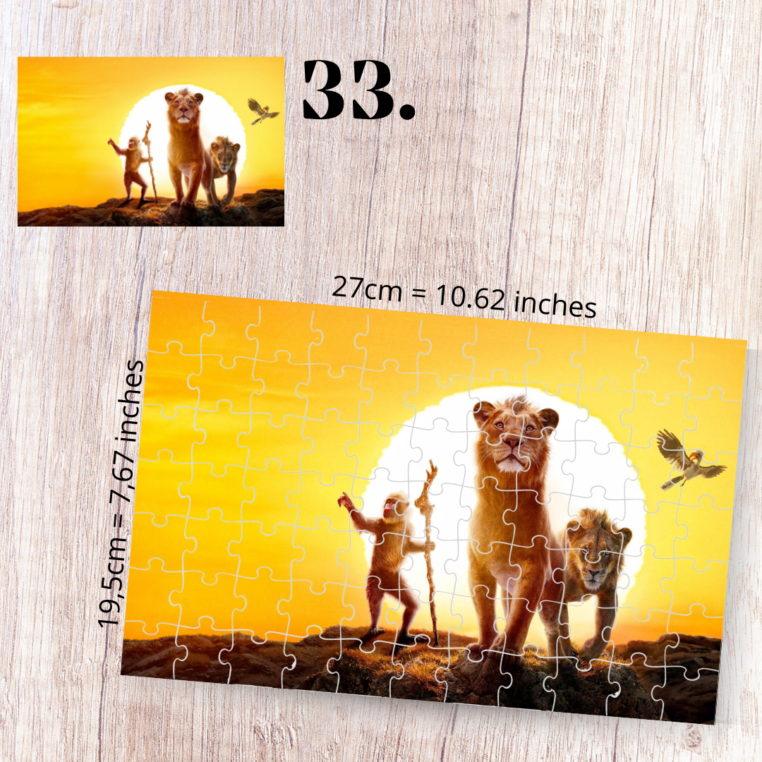 The Lion King puzzle - Simba, Nala, Timon and Pumbaa