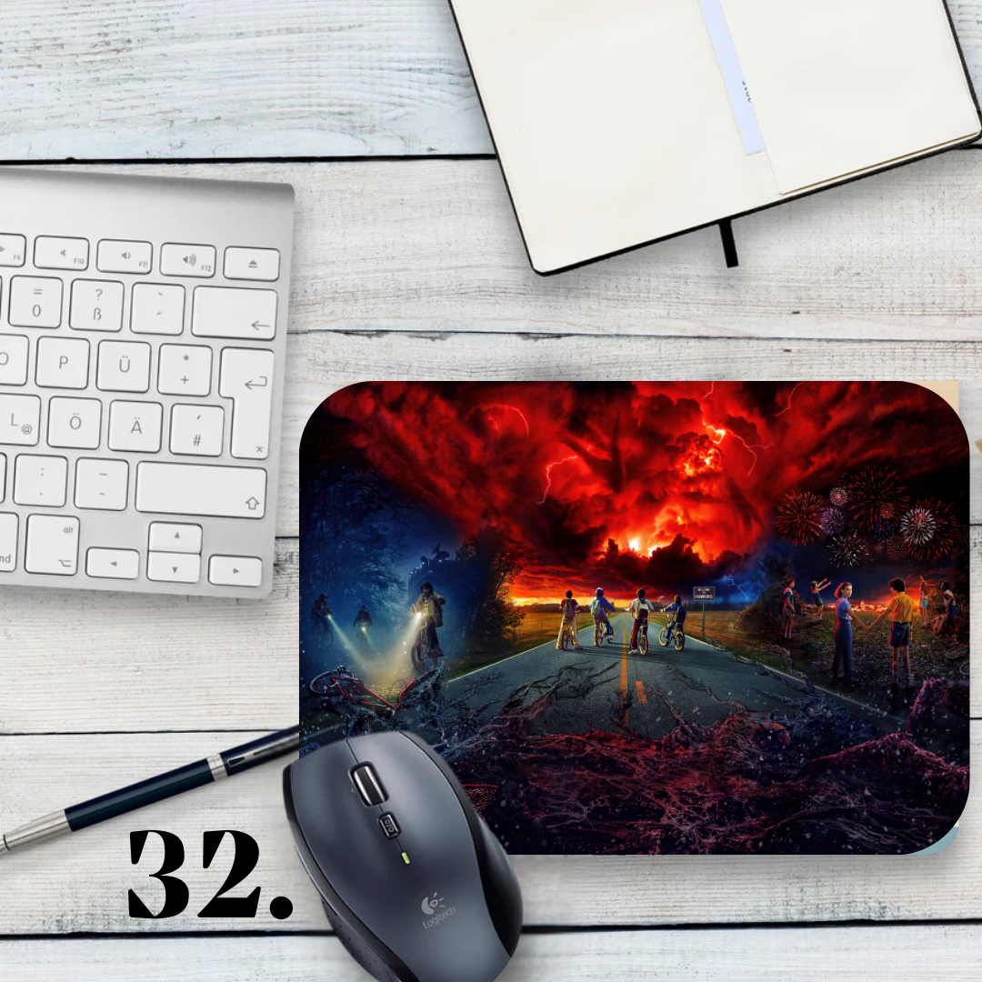 Podkładka pod mysz Stranger Things / Stranger Things – serial Netflix, Hawkins, Eleven