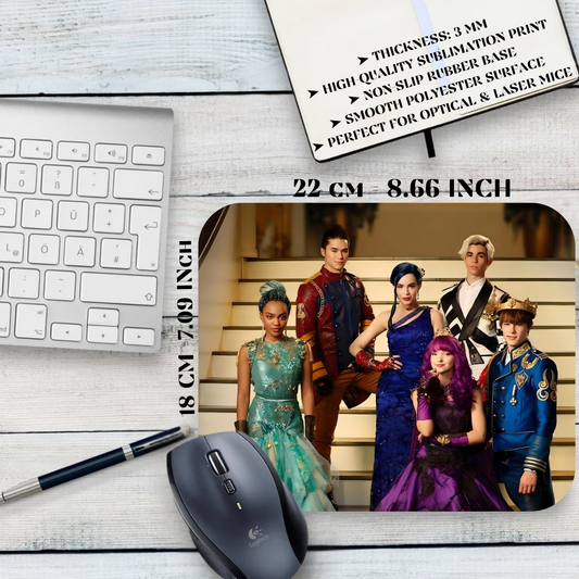 Mousepad Descendants - Mal, Evie, and Jay
