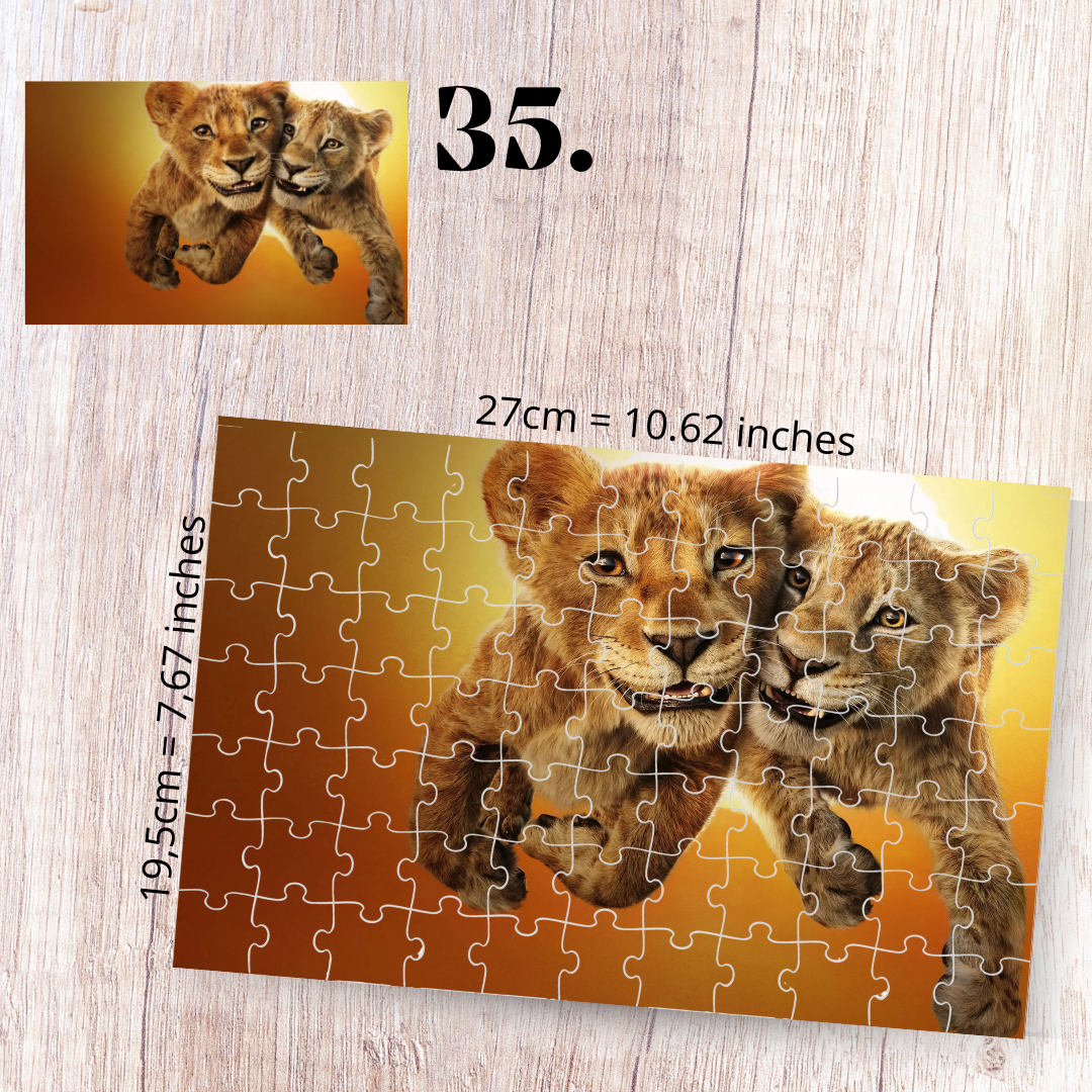 The Lion King puzzle - Simba, Nala, Timon and Pumbaa
