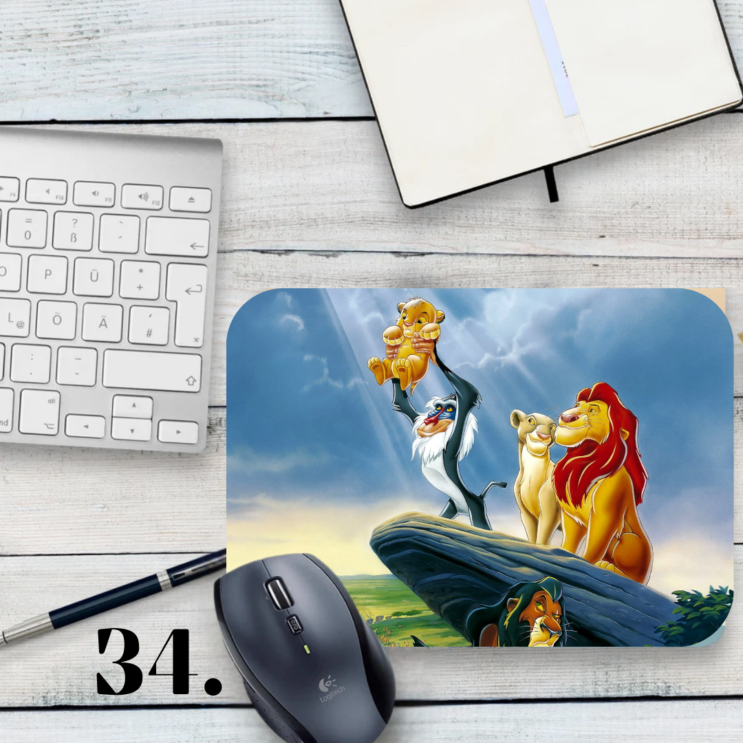The Lion King Mouse Pad – Simba, Nala, Timon, and Pumbaa