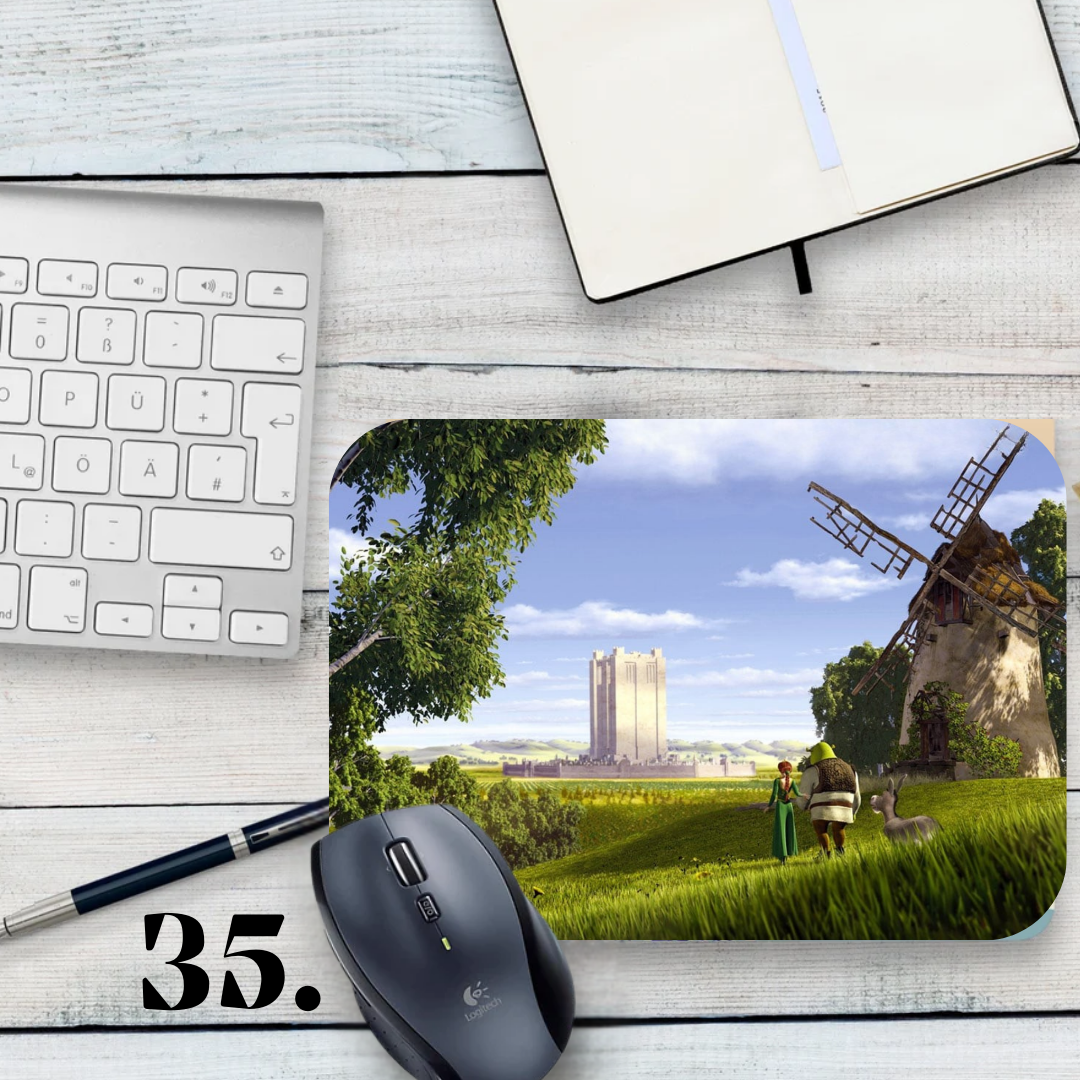 Podkładka pod mysz Shrek / Shrek – Shrek, Fiona i Osioł