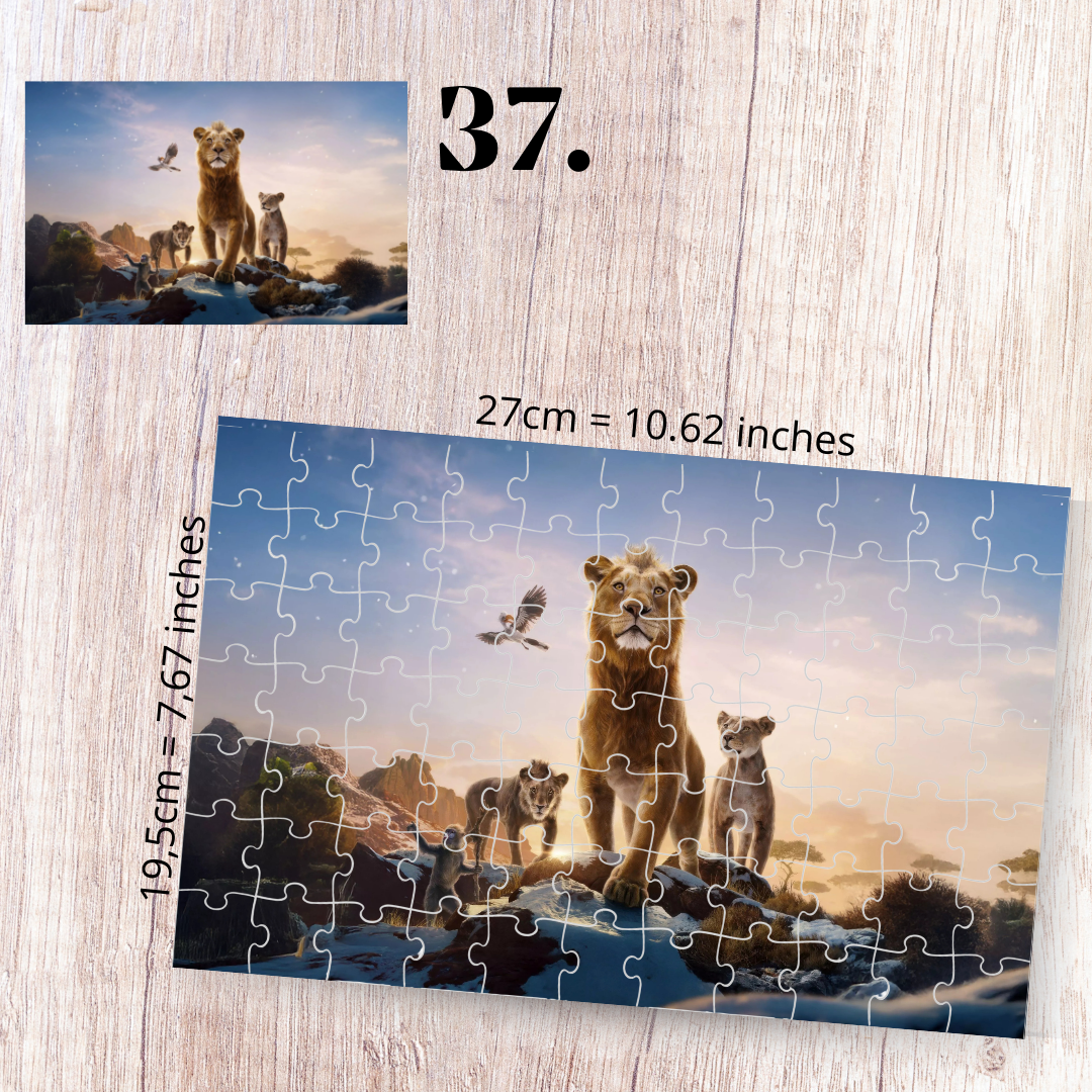 The Lion King puzzle - Simba, Nala, Timon and Pumbaa