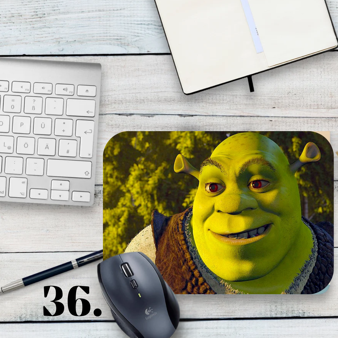 Mouse pad Shrek / Shrek – Shrek, Fiona and Donkey