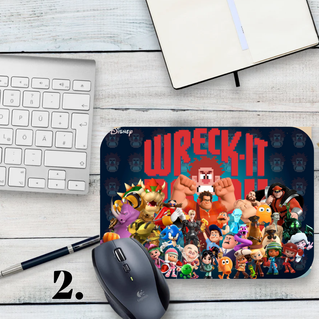 Mousepad Wreck-It Ralph – Disney animation, Ralph and Vanellope