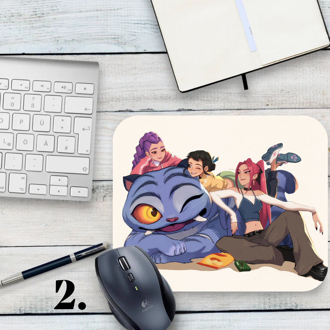 Podkładka pod mysz K-Pop Demon Hunters / K-Pop Demon Hunters – muzyka K-Pop, fantasy