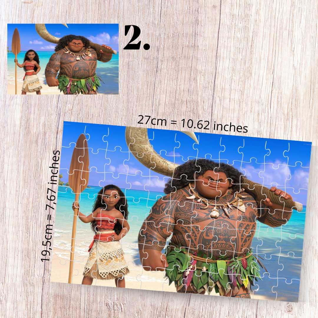 Puzzle 88 Pieces - Moana Inspired