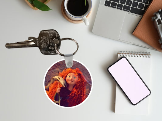 Brave Merida Keychain - Disney movie-inspired, aesthetic fantasy keychain, Merida
