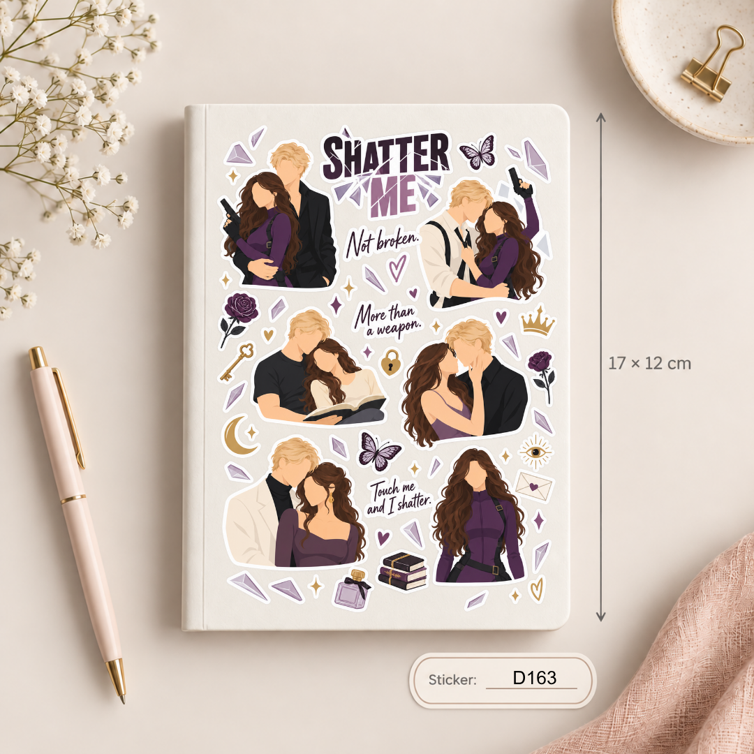 Arkusz naklejek – Dotyk Julii / Shatter Me