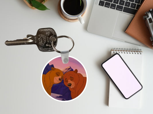 Breloczek Mój brat niedźwiedź – inspirowany filmem Disney, estetyczny breloczek, Koda, Kenai