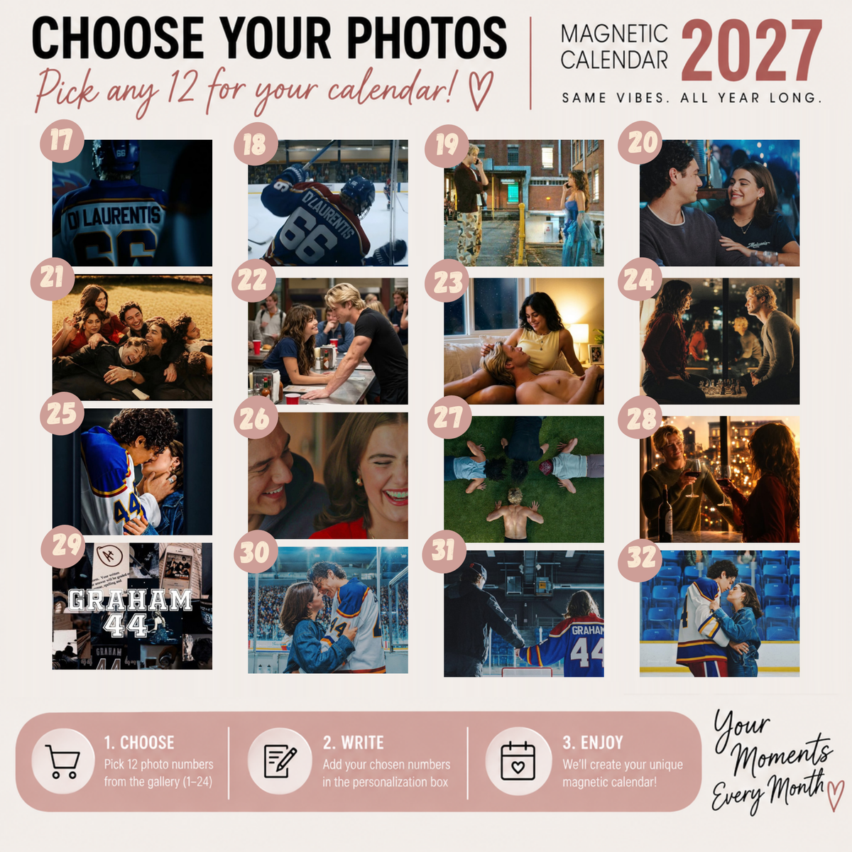 Kalendarz magnetyczny 2027 – Off Campus