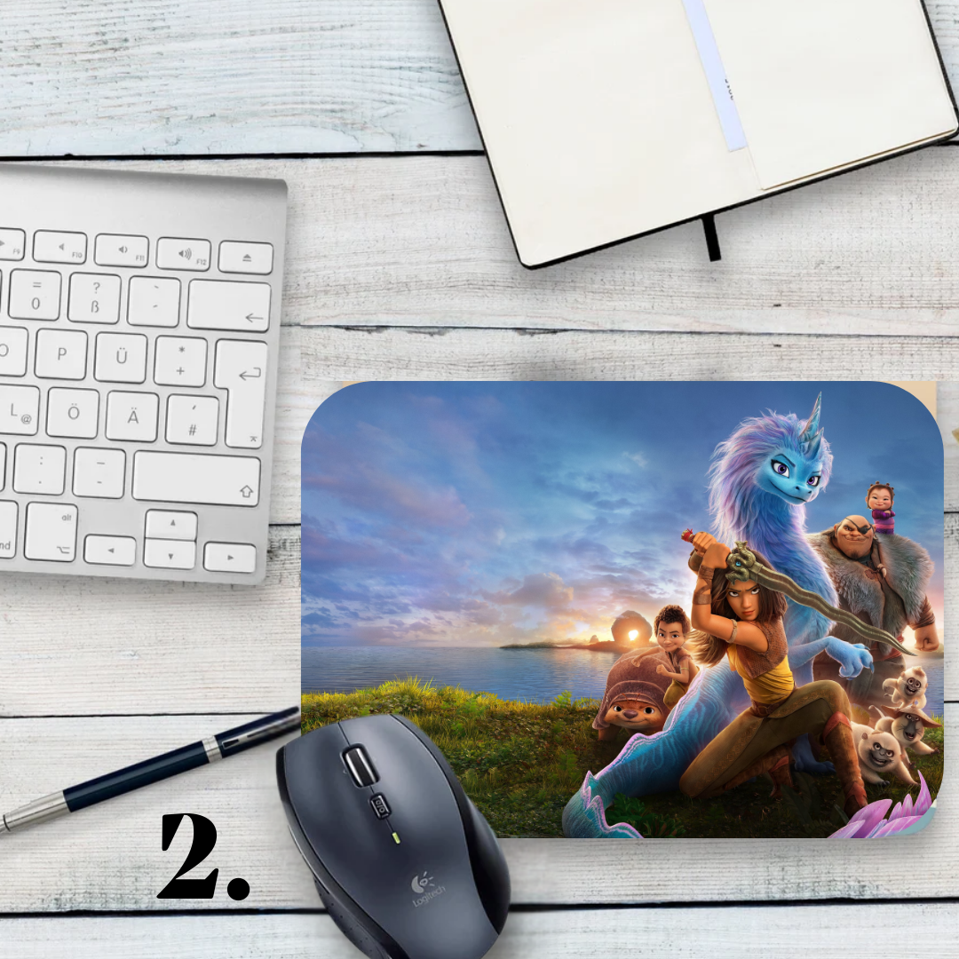 Raya and the Last Dragon Mouse Pad - Disney animation, Raya and Sisu