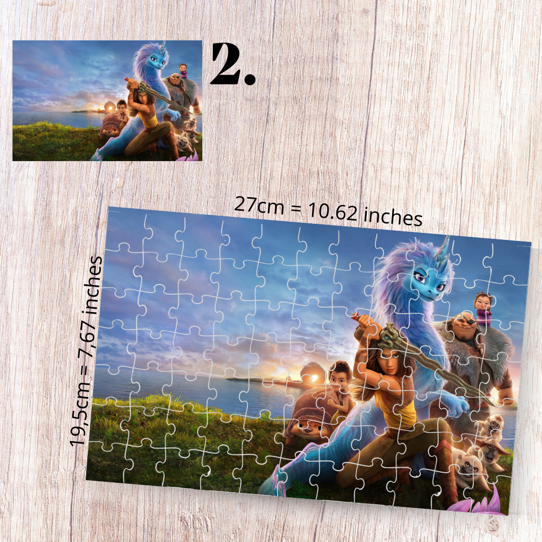 Puzzle 88 Pieces - Raya and the Last Dragon Inspired