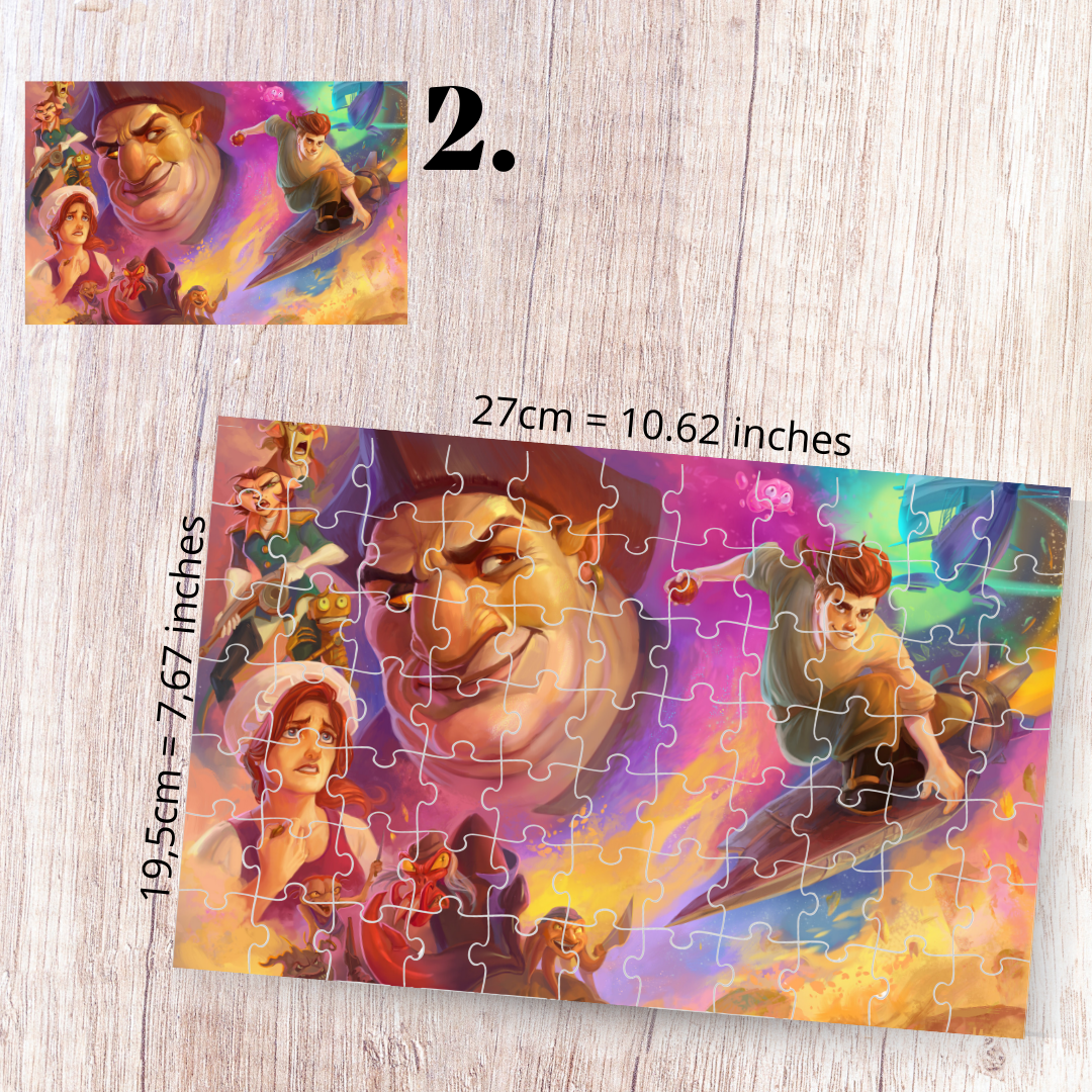 Puzzle 88 Pieces - Treasure Planet Inspired