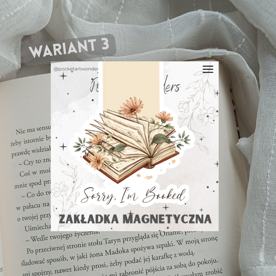 Zakładka magnetyczna - inspirowana Bookish Aesthetic