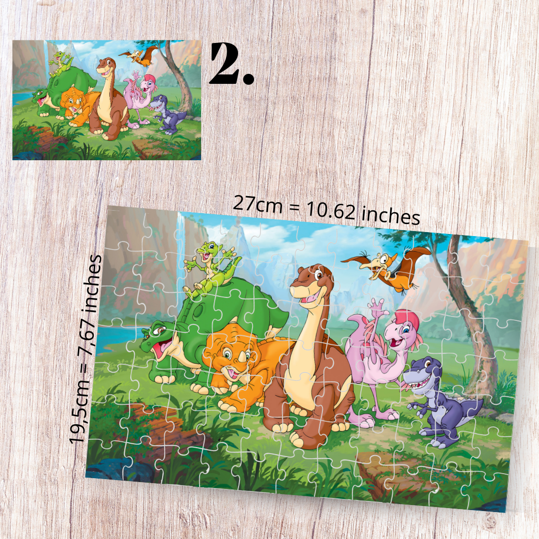 Puzzle 88 Pieces - The Land Before Time Inspired