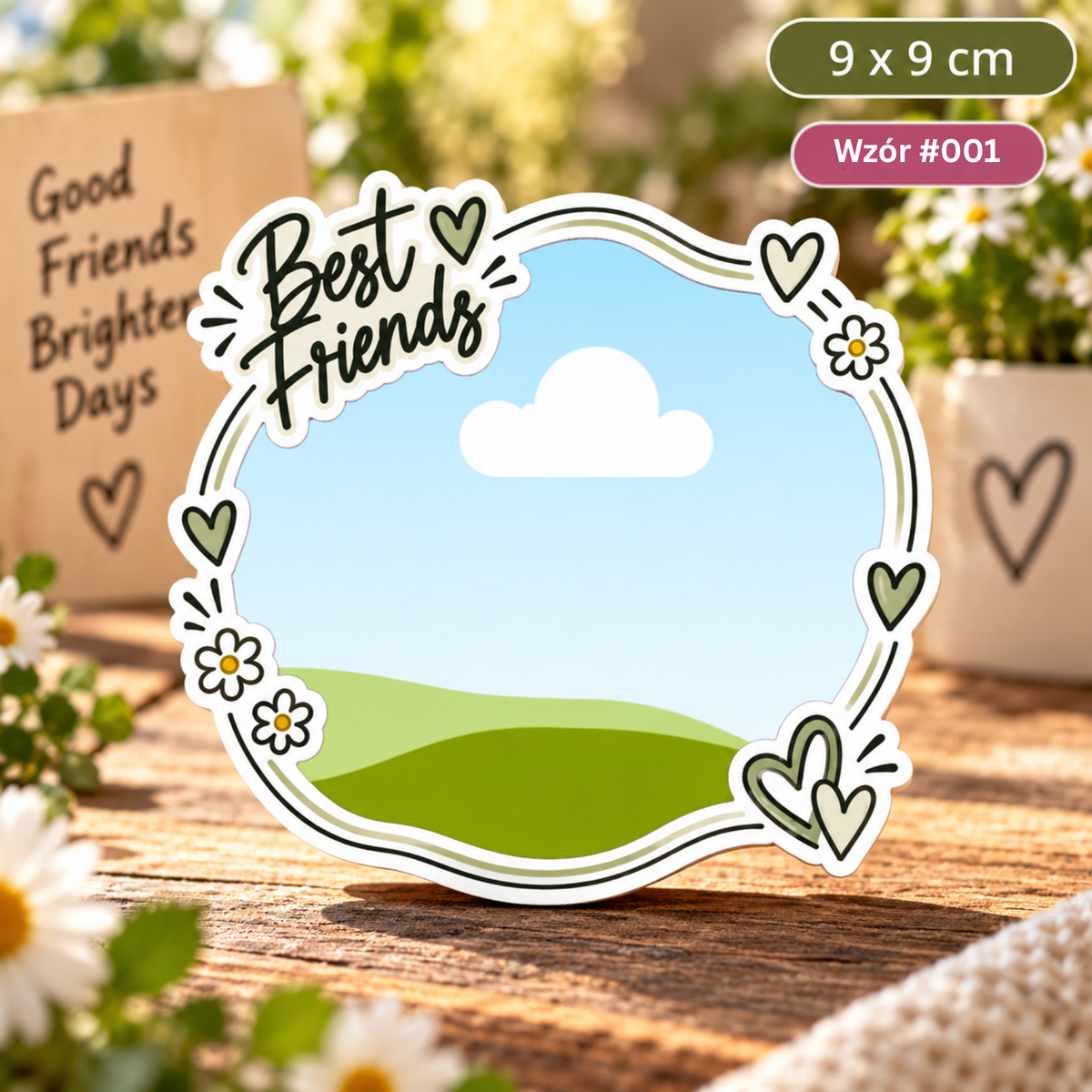Personalizowany magnes ze zdjęciem dla przyjaciół – Best Friends