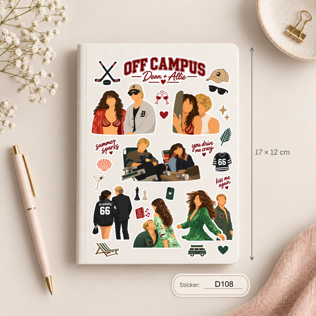 Arkusz naklejek – Off Campus Dean + Allie