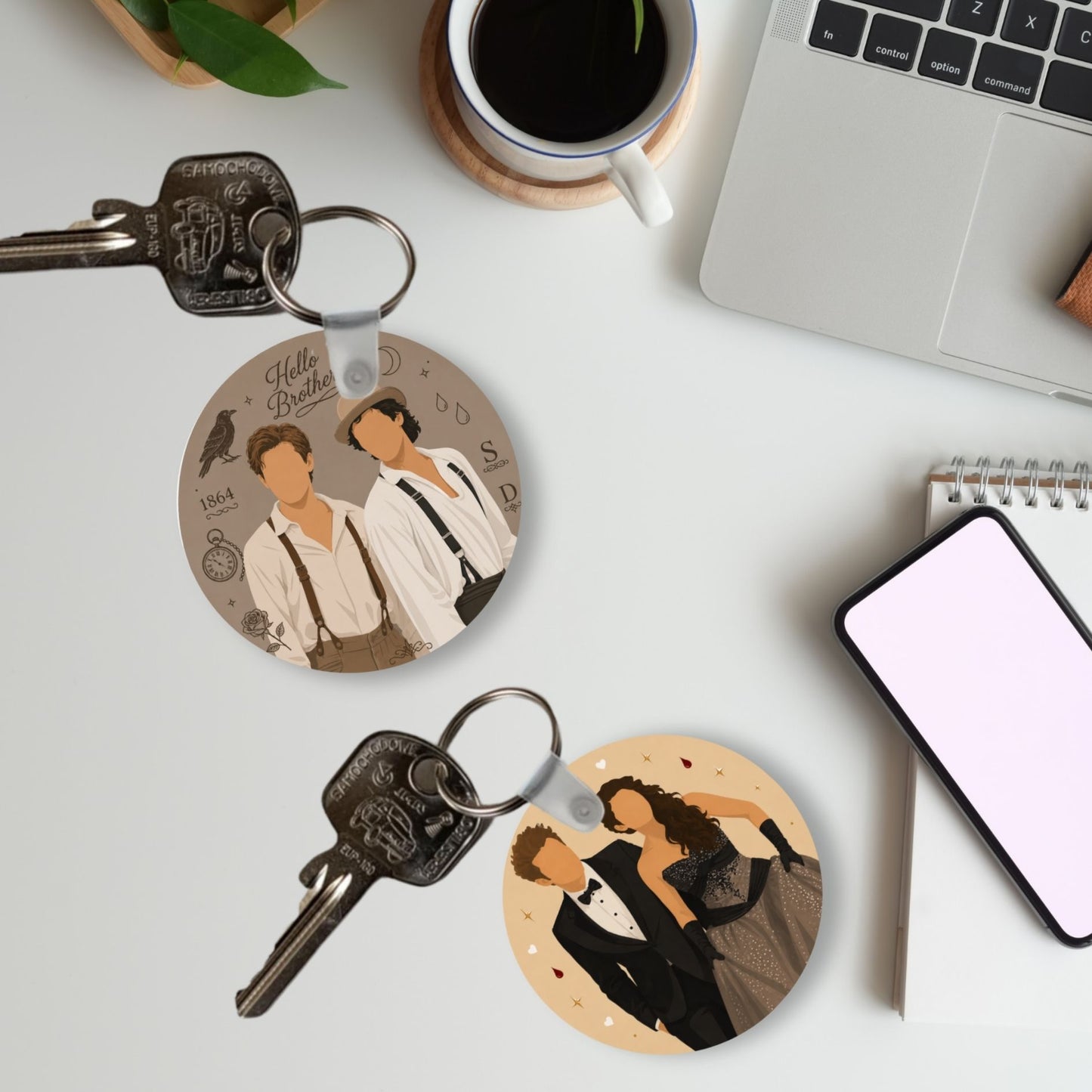 Keychain - The Vampire Diaries Inspired