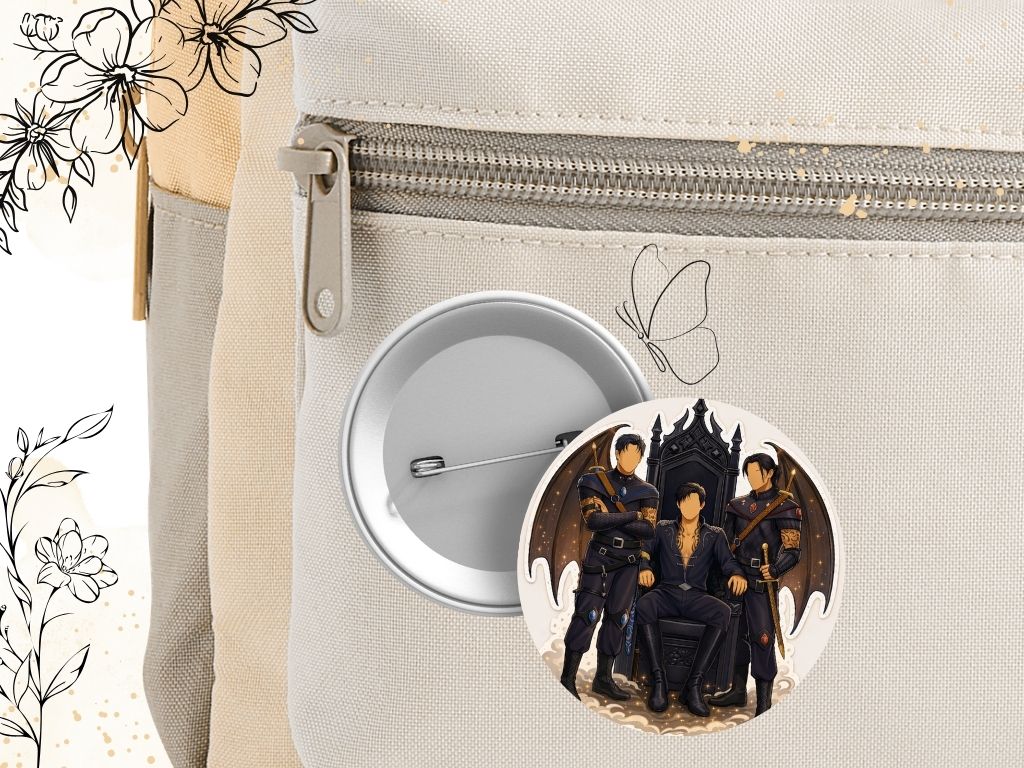 Fantasy pins - fae, magical court, wings, bookish aesthetic inspired by ACOTAR