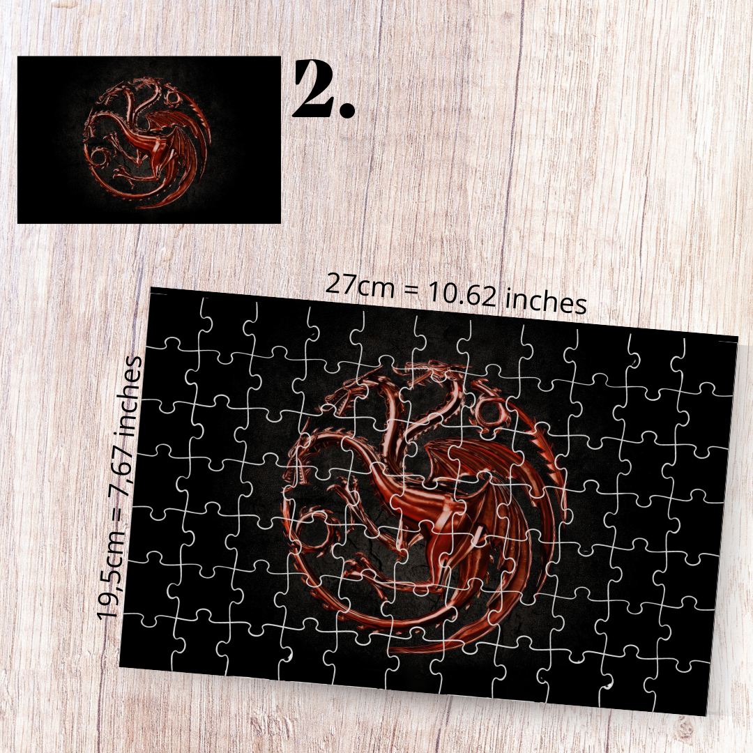 House of the Dragon Puzzle - fantasy, Game of Thrones universe