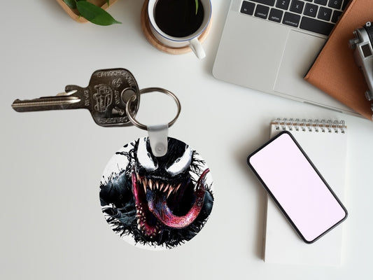 Breloczek Venom – inspirowany filmem Marvel, estetyczny breloczek, Eddie Brock